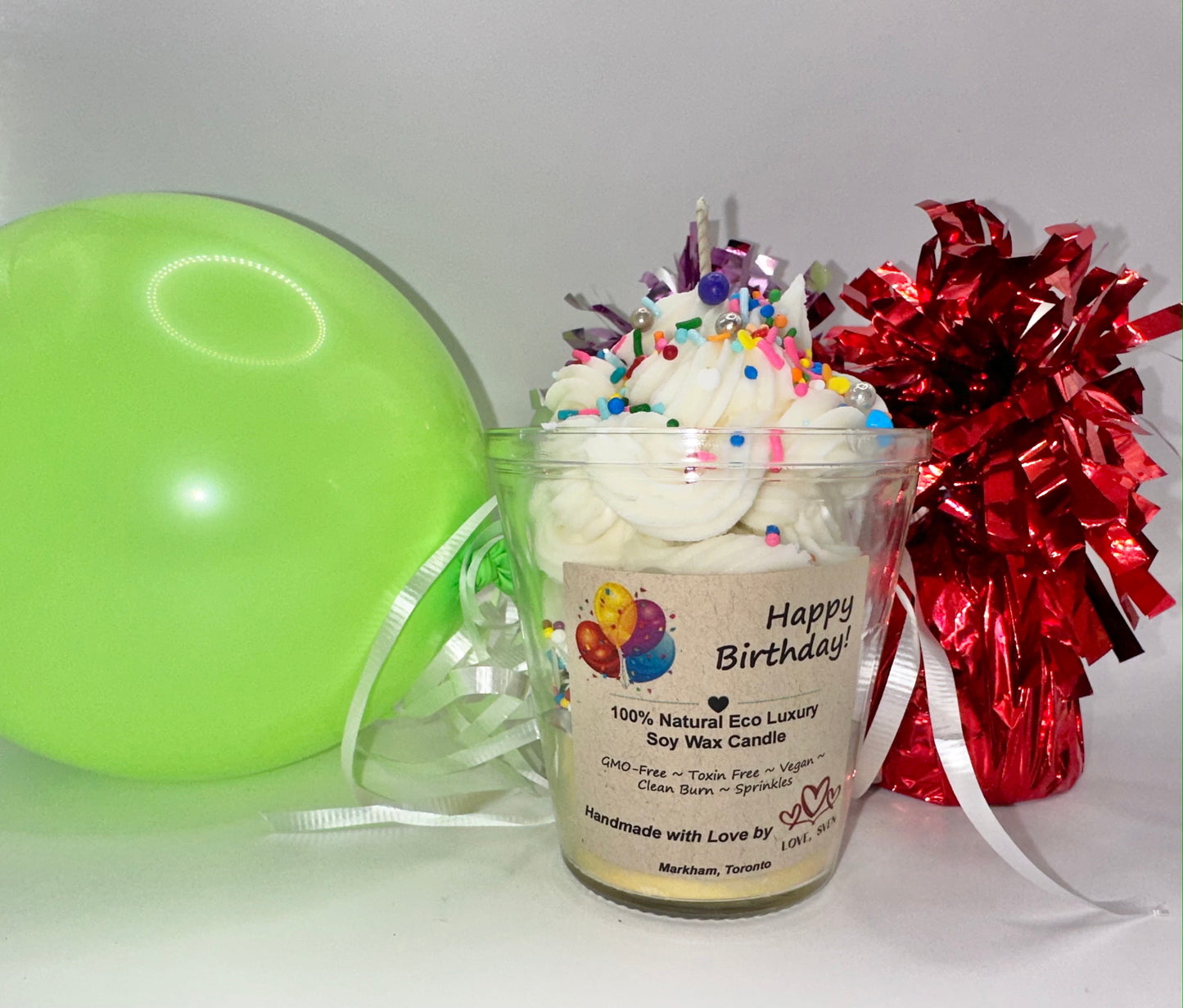 Happy Birthday! Natural Soy Wax Candle