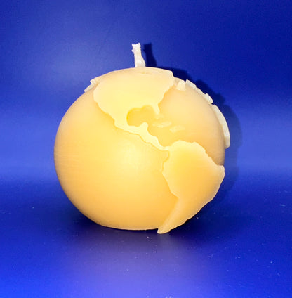 Globe Pure Beeswax Pillar